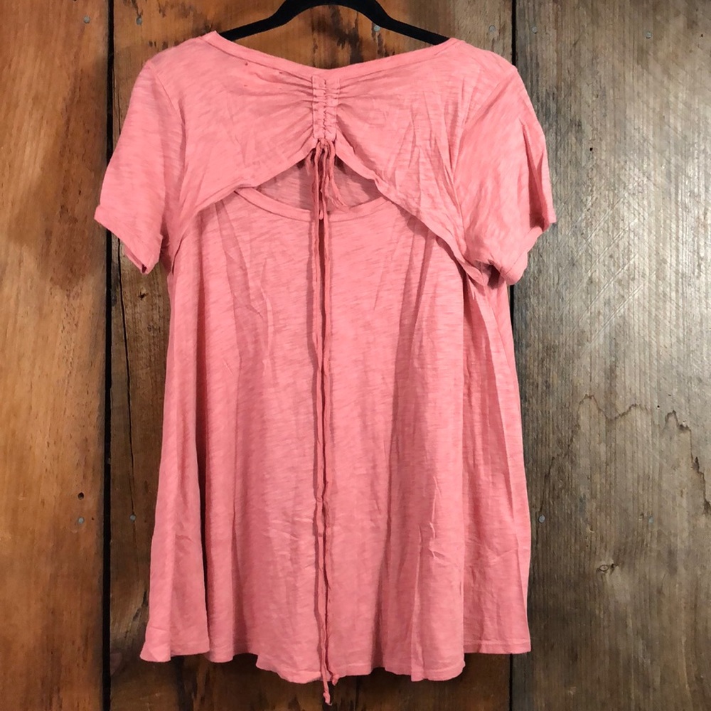 T.La Anthropologie Short Sleeve Top Size Medium